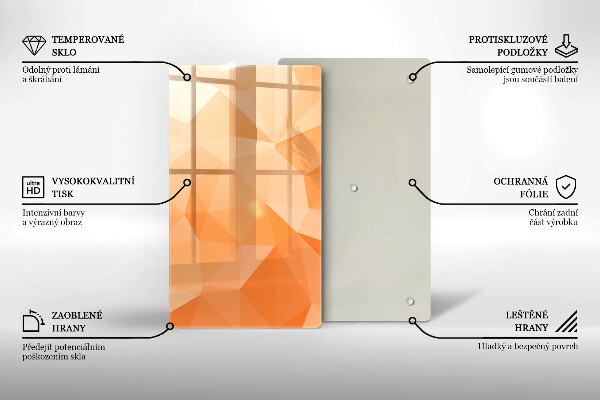 Placă din sticla protectie perete Fundal geometric