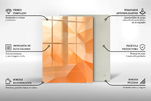 Placă din sticla protectie perete Fundal geometric