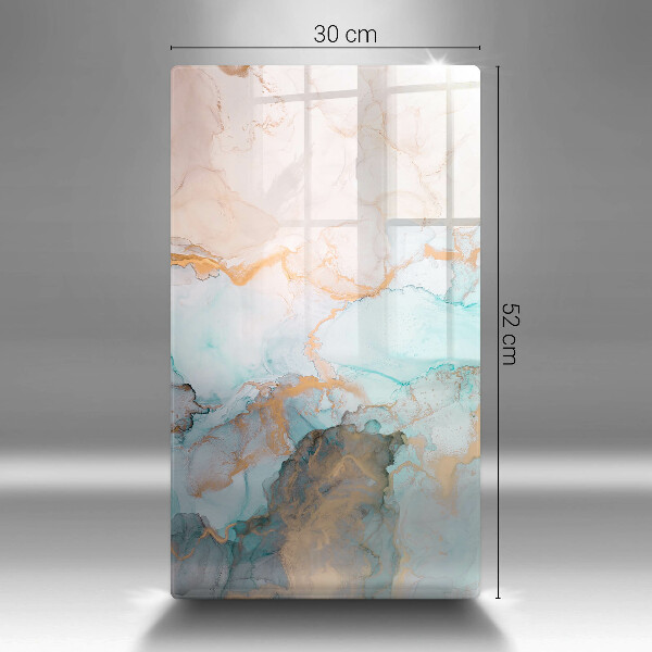 Placă din sticla protectie perete Abstracția din marmură