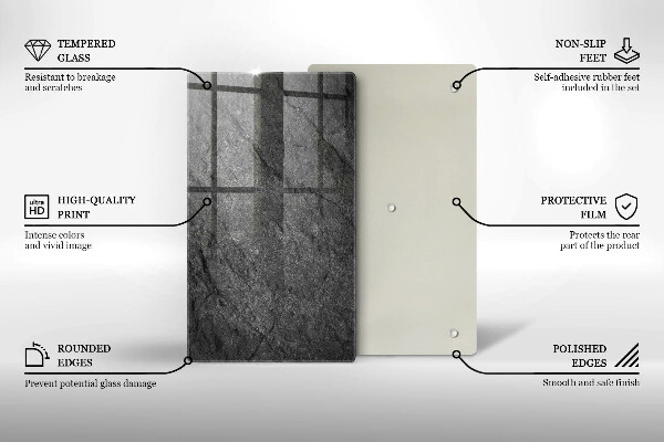 Placă din sticla protectie perete Textura de piatră