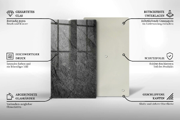 Placă din sticla protectie perete Textura de piatră