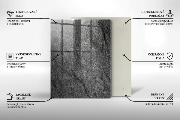 Placă din sticla protectie perete Textura de piatră