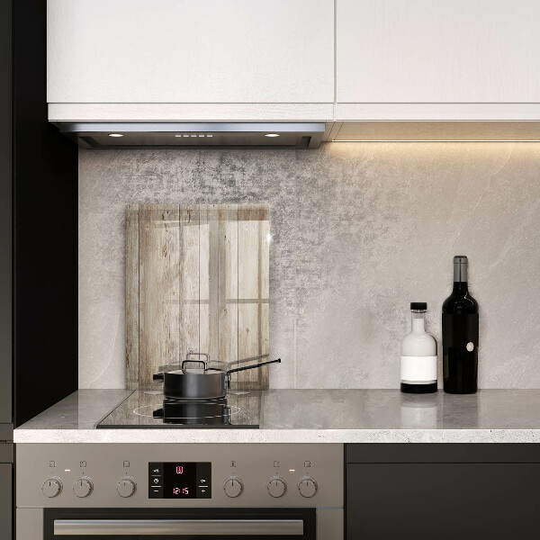 Placă din sticla protectie perete Scanduri de lemn