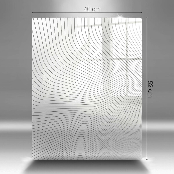 Placă din sticla protectie perete Model de linii moderne