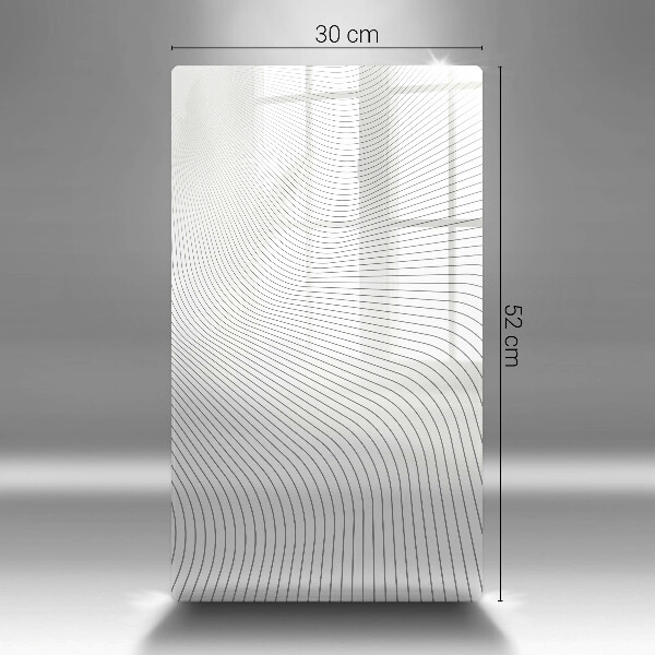 Placă din sticla protectie perete Model de linii moderne