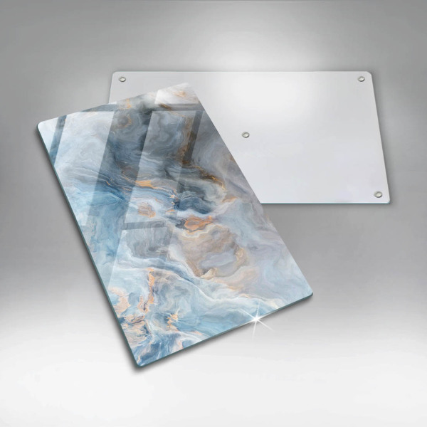 Placă din sticla protectie perete Textura marmură