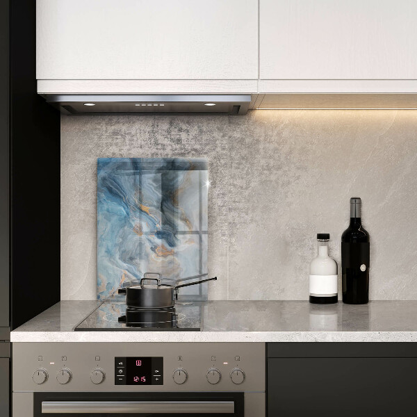 Placă din sticla protectie perete Textura marmură