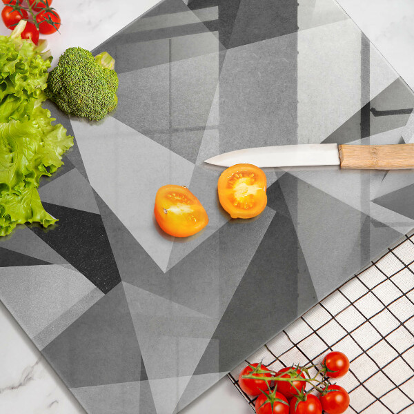 Placă din sticla protectie perete Abstracție ascuțită concretă