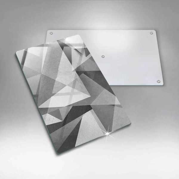 Placă din sticla protectie perete Abstracție ascuțită concretă