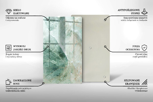 Placă din sticla protectie perete Structură de piatră