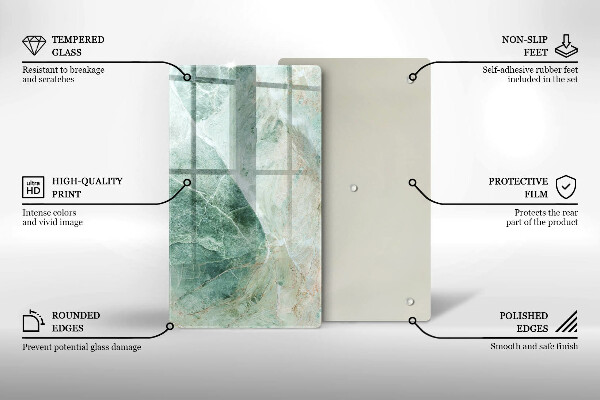 Placă din sticla protectie perete Structură de piatră