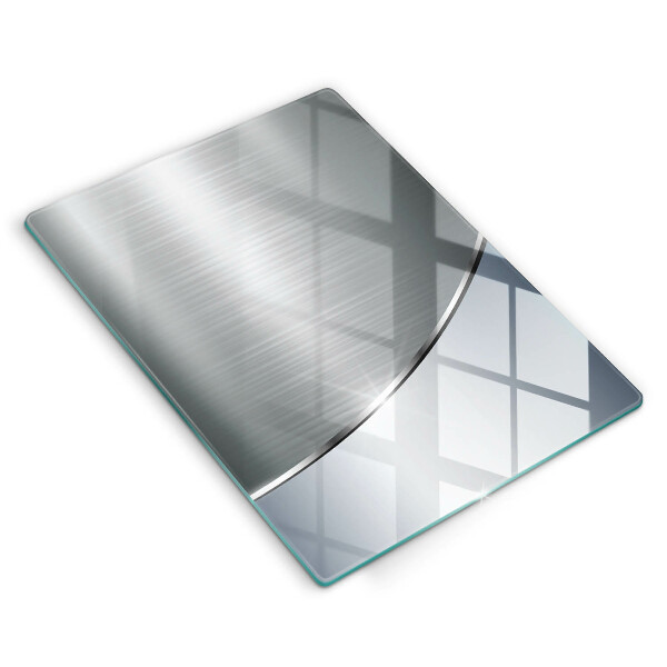 Placă din sticla protectie perete Model de abstractizare din metal