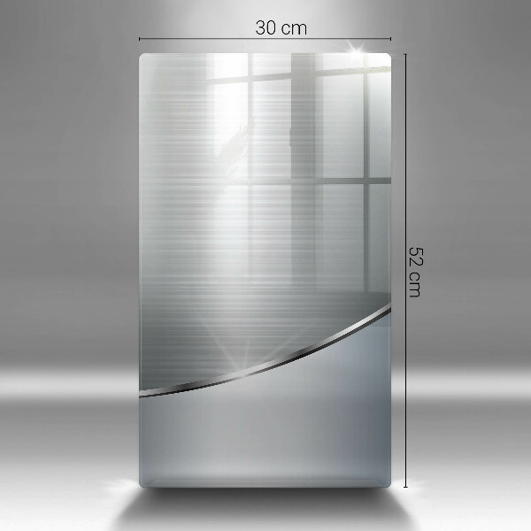 Placă din sticla protectie perete Model de abstractizare din metal