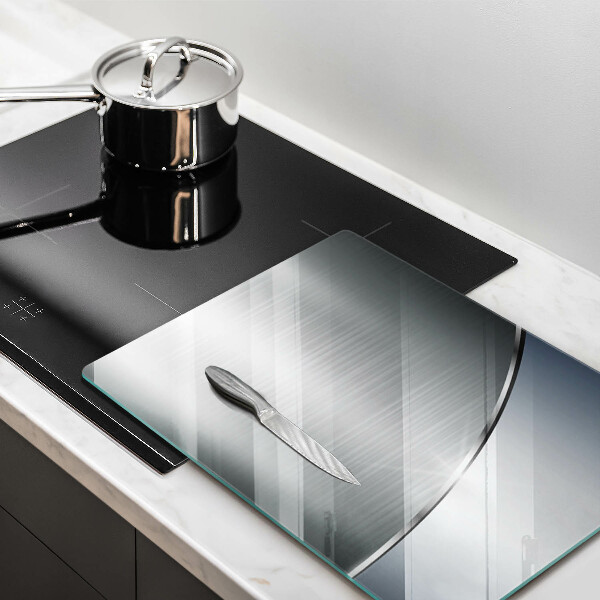 Placă din sticla protectie perete Model de abstractizare din metal