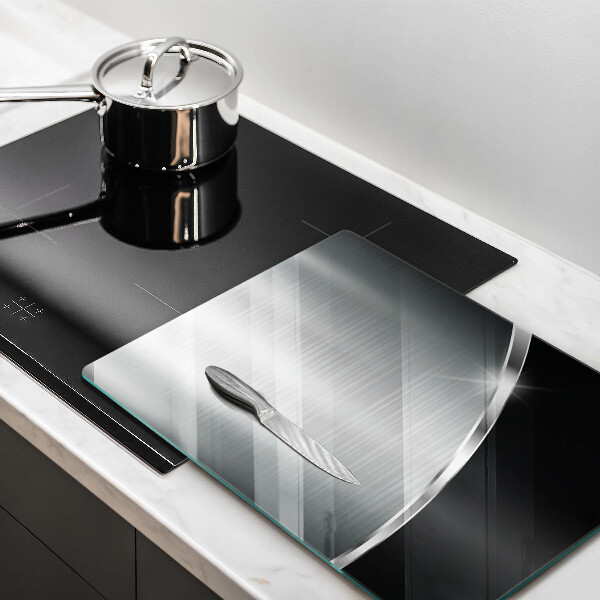 Placă din sticla protectie perete Abstracție cu metal