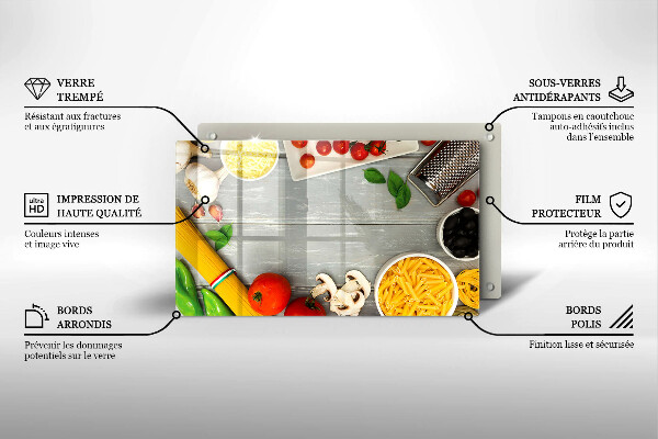 Placă sticla protectie aragaz Mâncare de bucătărie