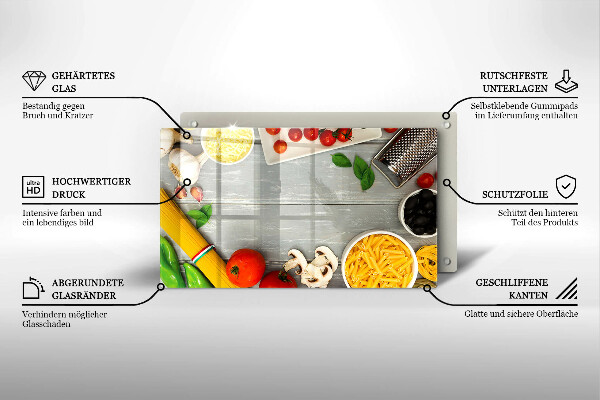 Placă sticla protectie aragaz Mâncare de bucătărie