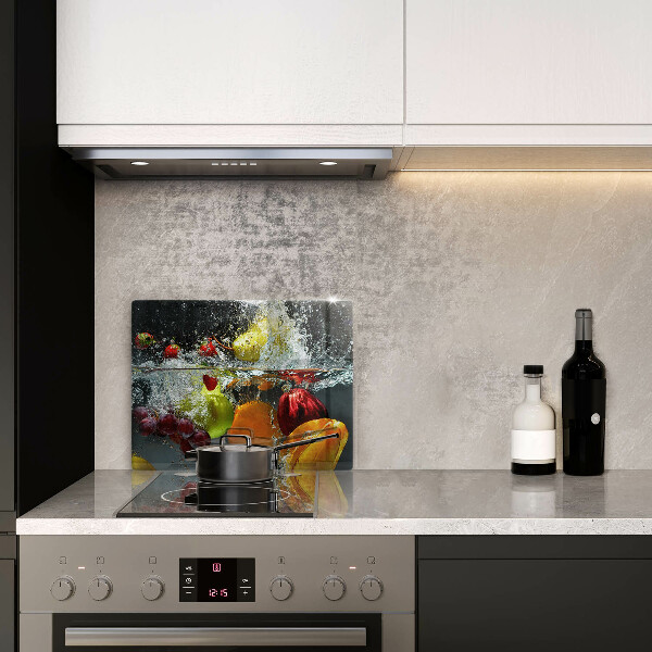 Placă sticla protectie aragaz Fructe suculente în apă