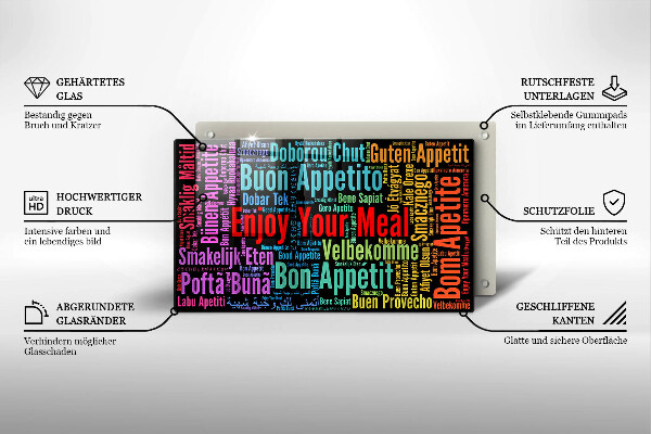 Placă sticla protectie aragaz Subtitrări bon poftă limbi