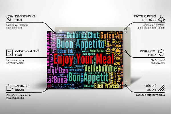 Placă sticla protectie aragaz Subtitrări bon poftă limbi