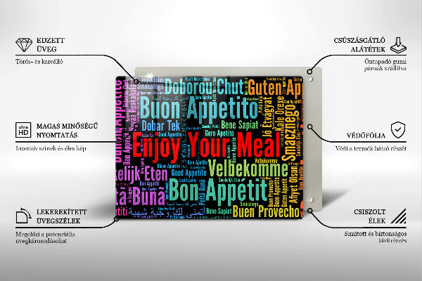 Placă sticla protectie aragaz Subtitrări bon poftă limbi