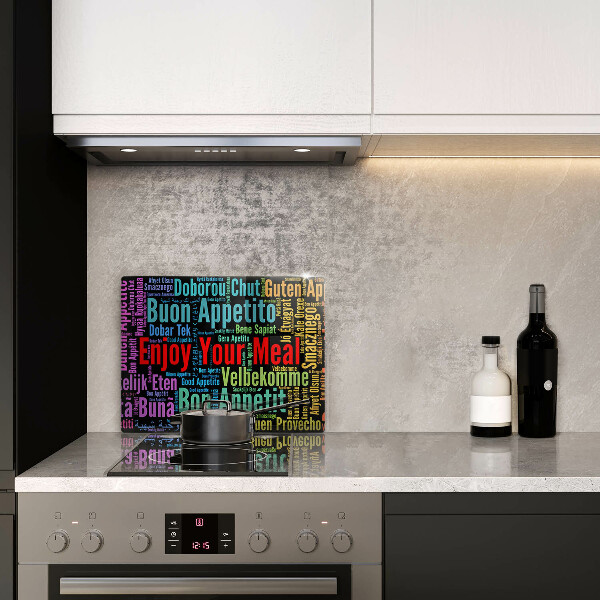 Placă sticla protectie aragaz Subtitrări bon poftă limbi