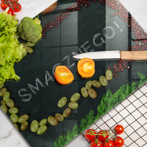 Placă sticla protectie aragaz Smacznego!