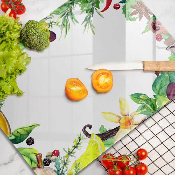 Placă protecție plita Mâncare vopsită