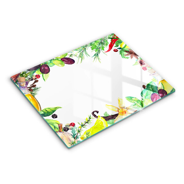 Placă protecție plita Mâncare vopsită