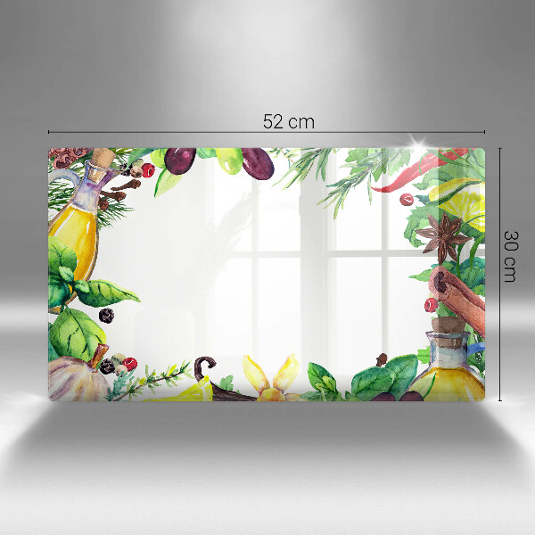 Placă protecție plita Mâncare vopsită