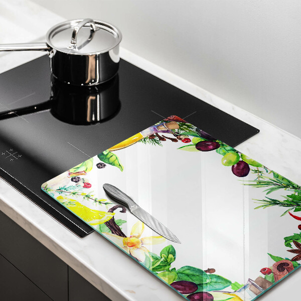 Placă protecție plita Mâncare vopsită