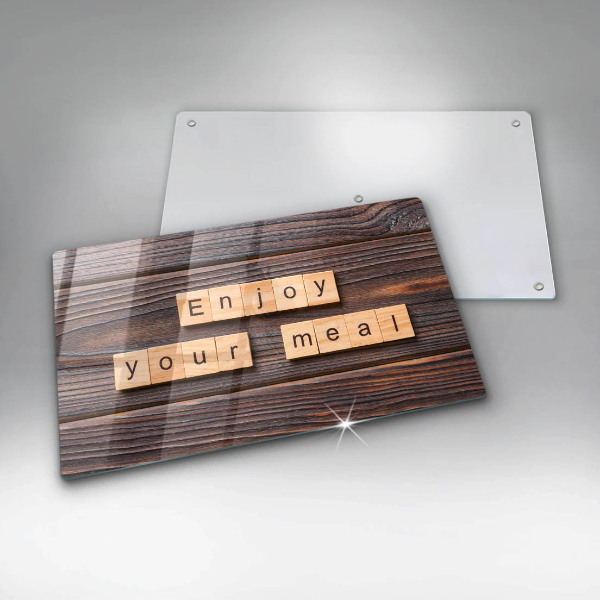 Placă protecție plita Enjoy your meal