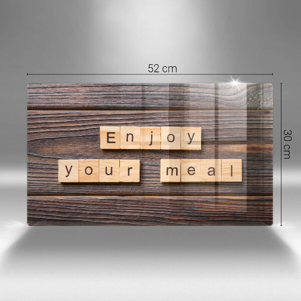 Placă protecție plita Enjoy your meal