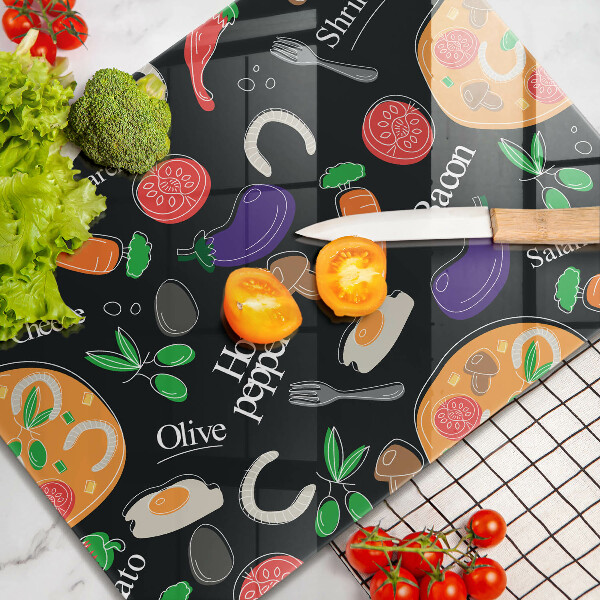 Placă sticla protectie aragaz Ilustrație alimentară