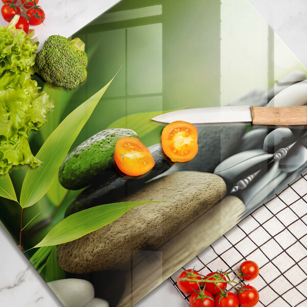 Placă protecție plita Pietre de bambus zen