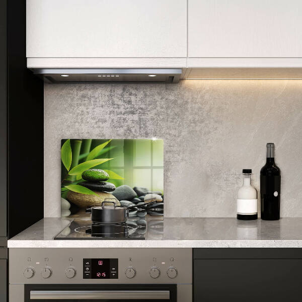 Placă protecție plita Pietre de bambus zen