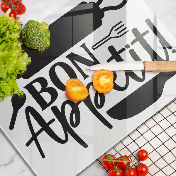 Placă protecție plita Inscripție bon appetit