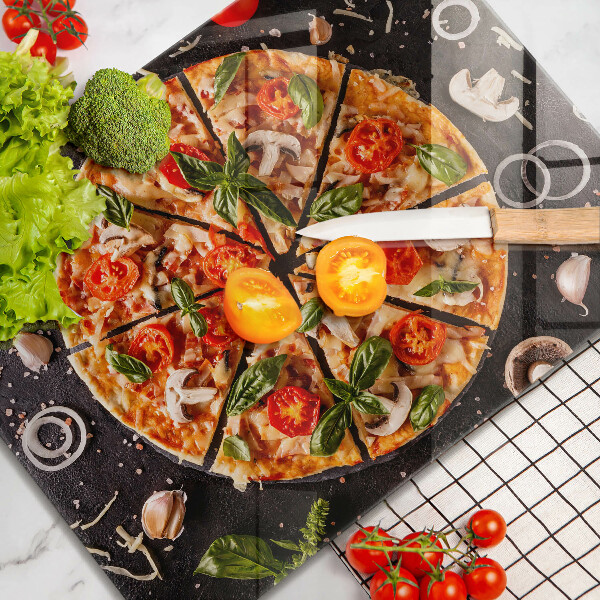 Placă protecție plita Pizza cu ciuperci