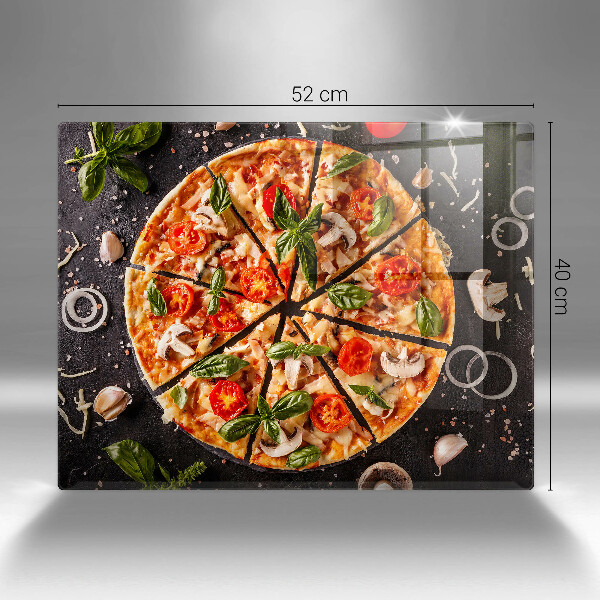 Placă protecție plita Pizza cu ciuperci