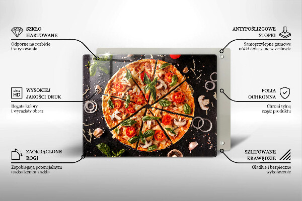 Placă protecție plita Pizza cu ciuperci