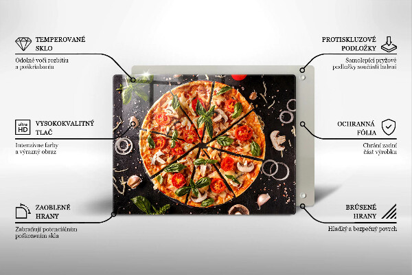 Placă protecție plita Pizza cu ciuperci