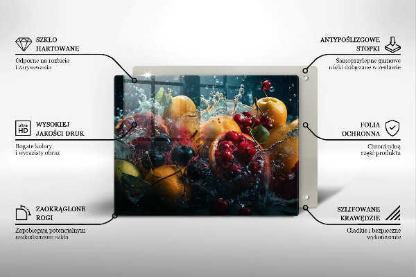 Placă protecție plita Fructe în apă