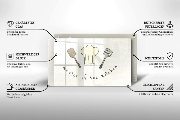 Placă protecție plita Master of the kitchen