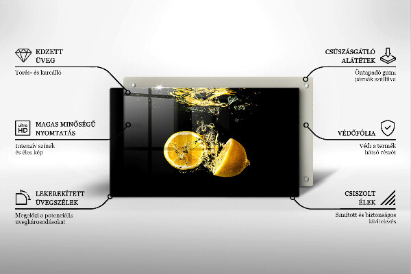 Placă protecție plita Fructe suculente de lamaie