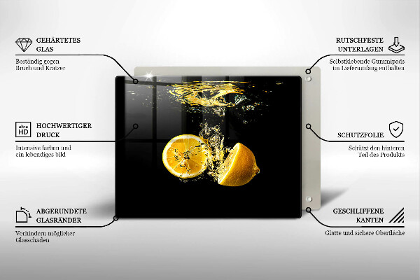 Placă protecție plita Fructe suculente de lamaie