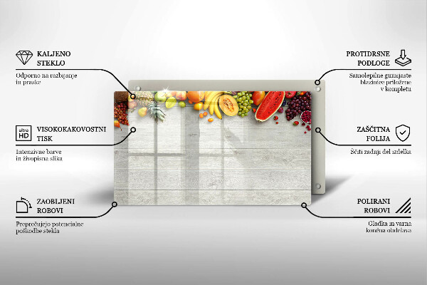 Placă protecție plita Fructe pe scânduri