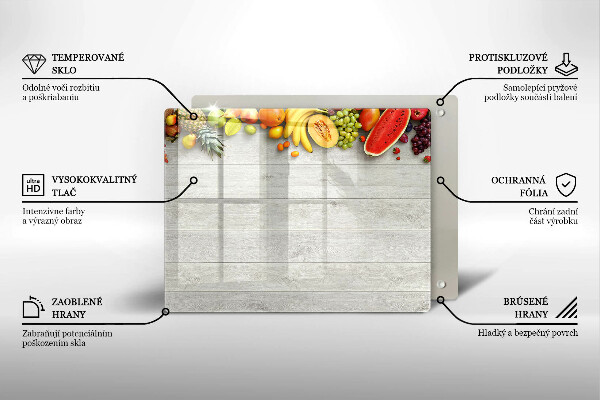 Placă protecție plita Fructe pe scânduri