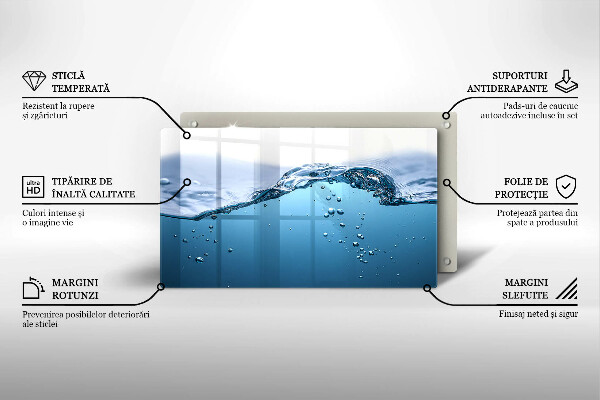 Placă protecție plita Apa albastra