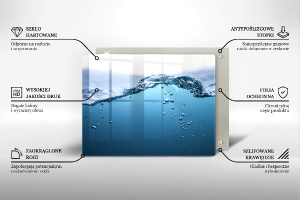 Placă protecție plita Apa albastra