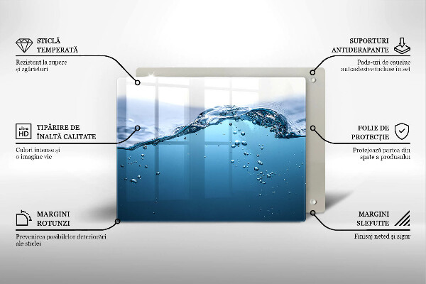 Placă protecție plita Apa albastra